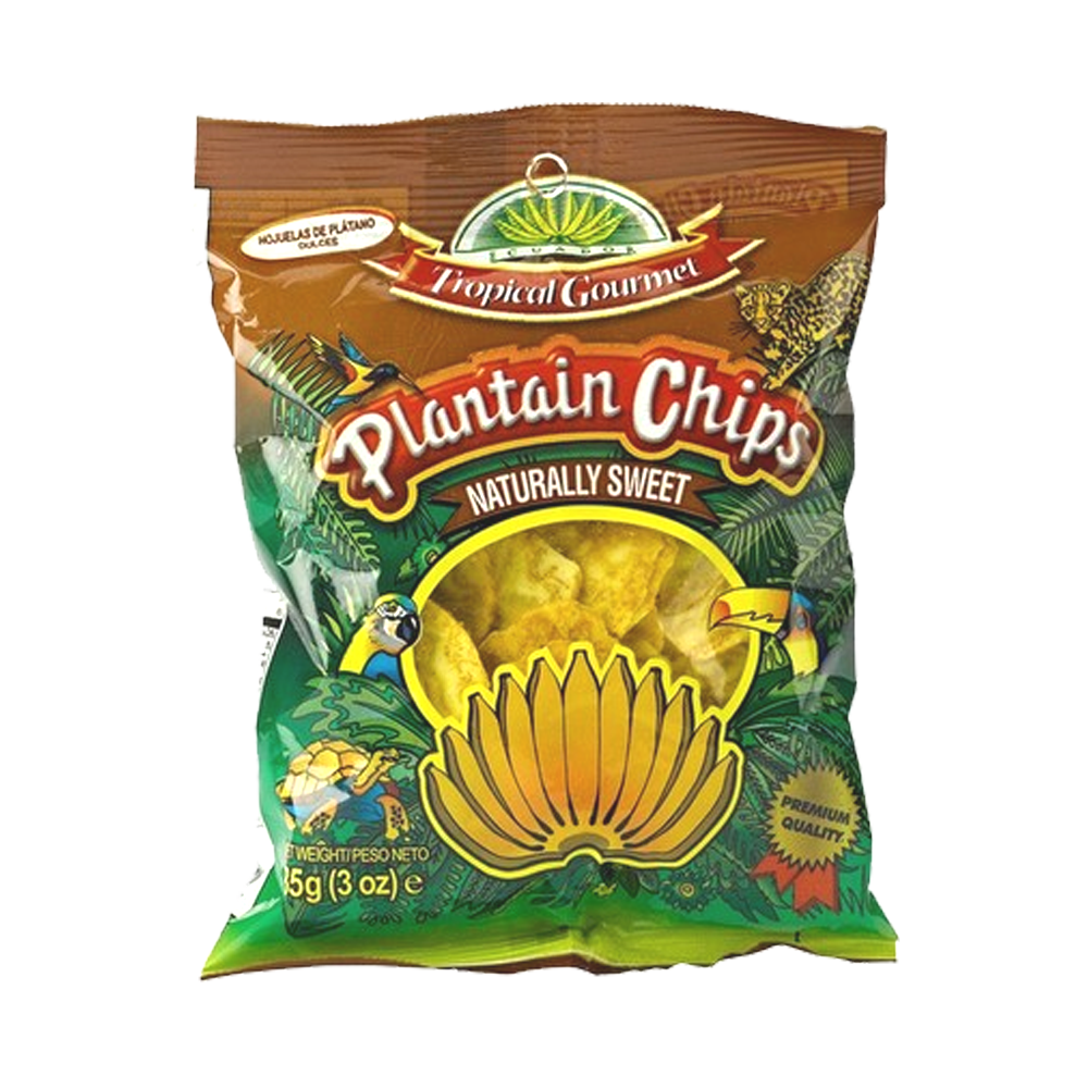 Tropical Gourmet - Plantain Chips Naturally Sweet 85g