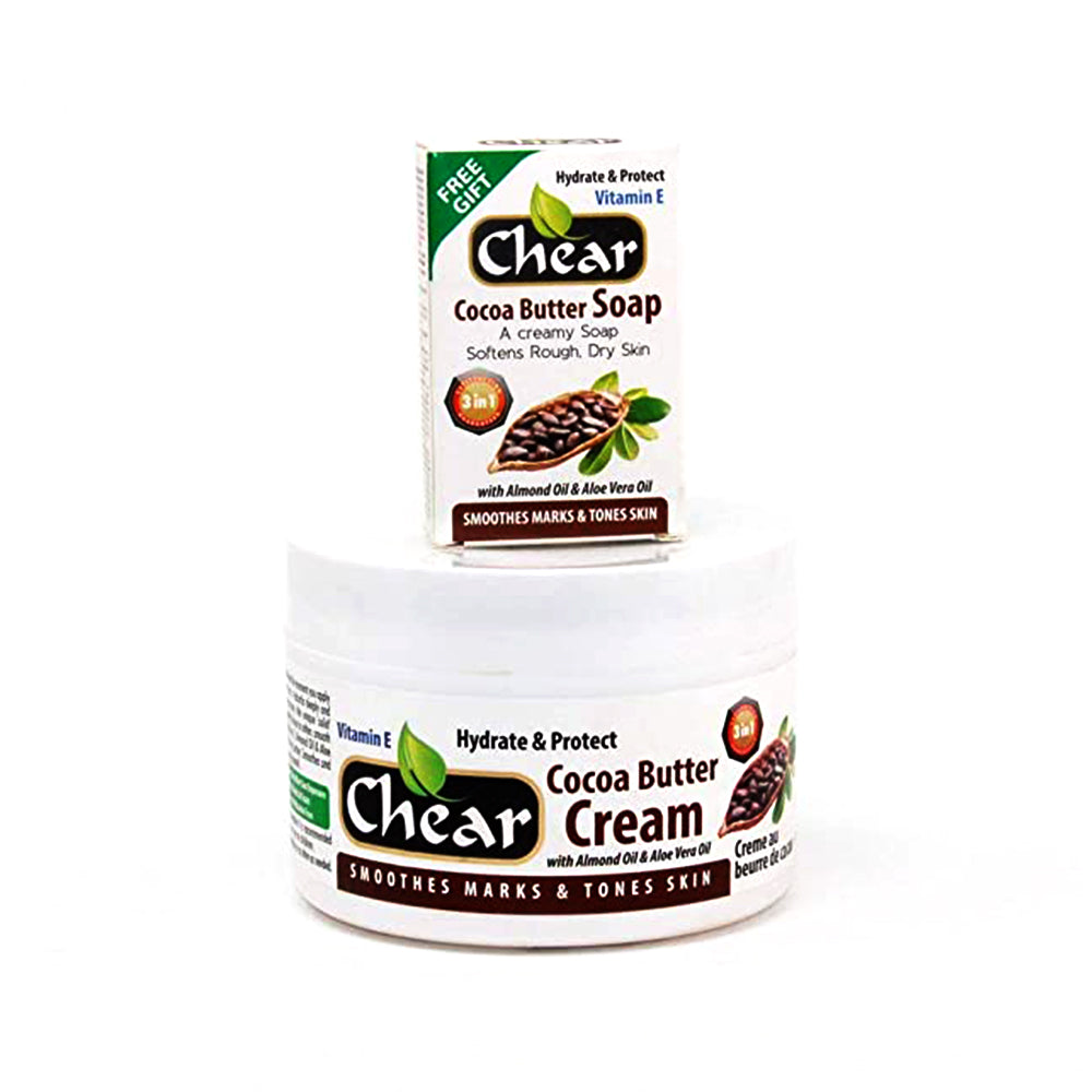 Chear -  3in1 Cocoa Butter Cream 500ml with Cocoa Butter Soap 80g