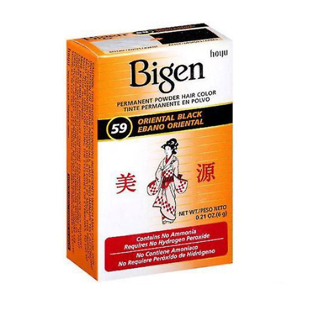 Bigen Permanent Powder Hair Colour 59 Oriental Black 6g