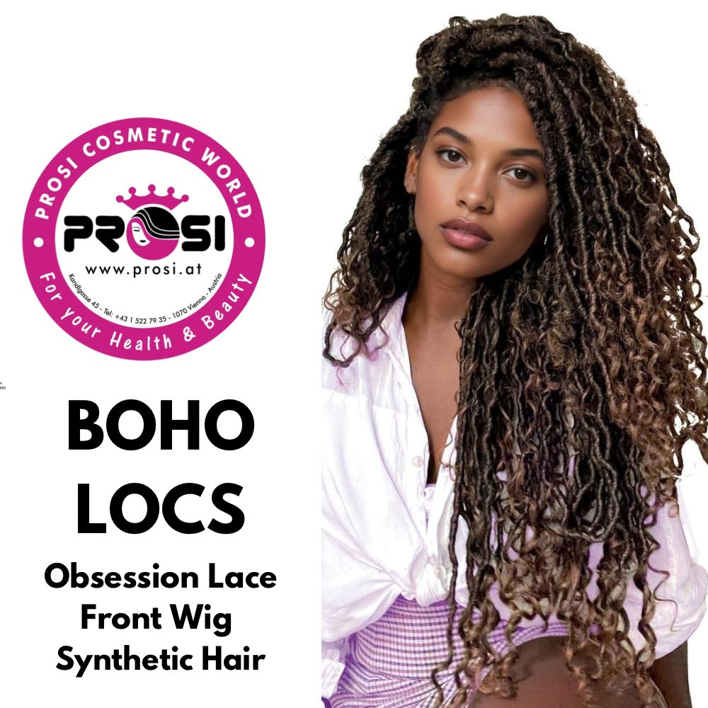 Obsession Boho Locs Braid Lace Wig,-Color 1,1B