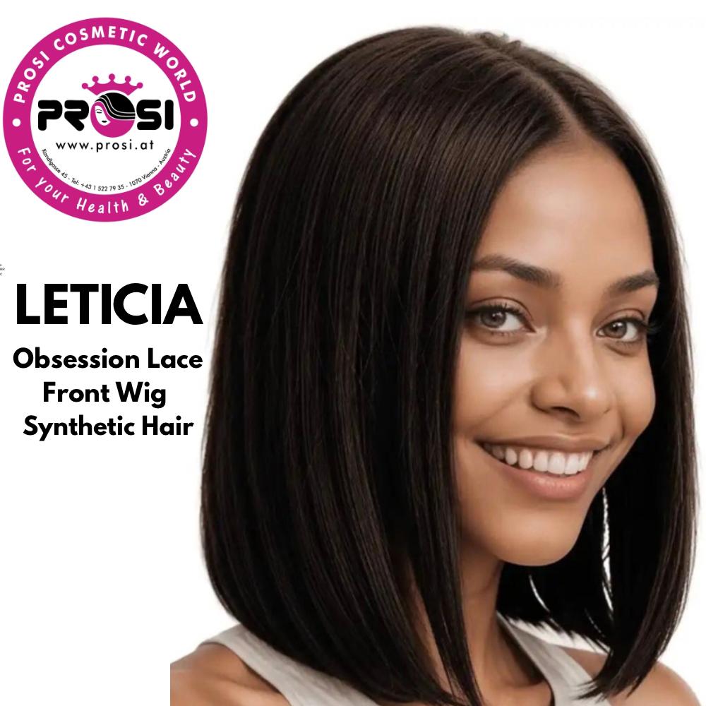 Obsession Synthetic Lace Front Free Part Hand Tied Straight Hair Wig - Leticia 1B,613