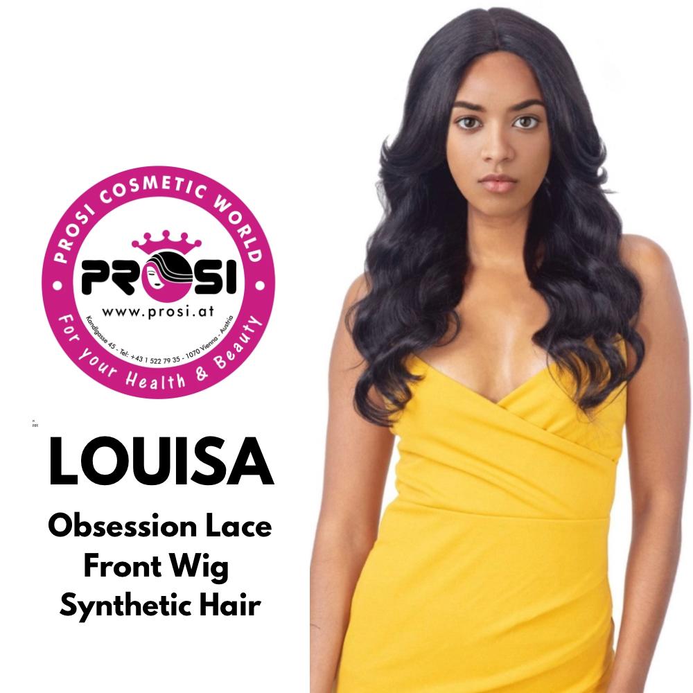 Obsession Synthetic Lace Front Free Part Hand Tied Curly Hair Wig - LOUISA 1B,613