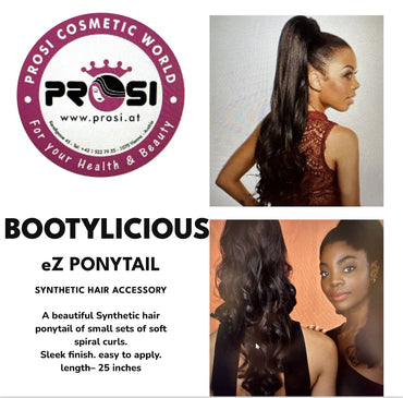BOOTYLICIOUS PONYTAIL-eZ PONYTAIL  SYNTHETIC HAIR ACCESSORY COLS: 1, 10, 16, 1B, 2, 4, 5, 6, 613, 8, FS12/16/613