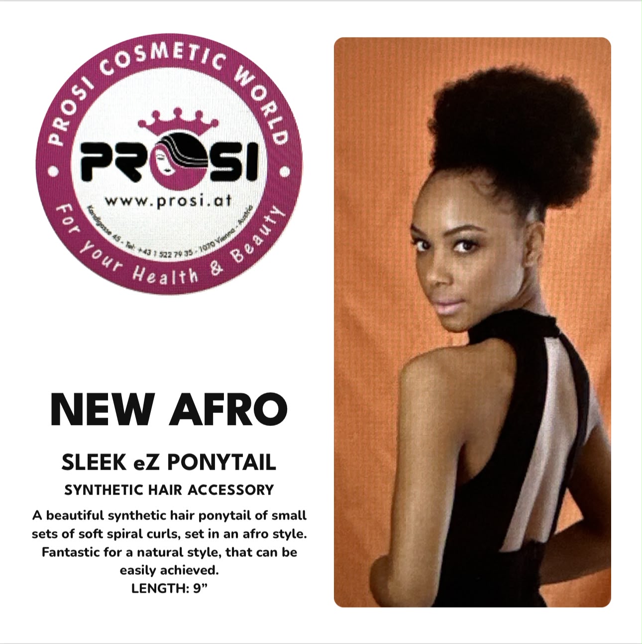 NEW AFRO PONYTAIL-COLS:  1, 1B, 2, 4