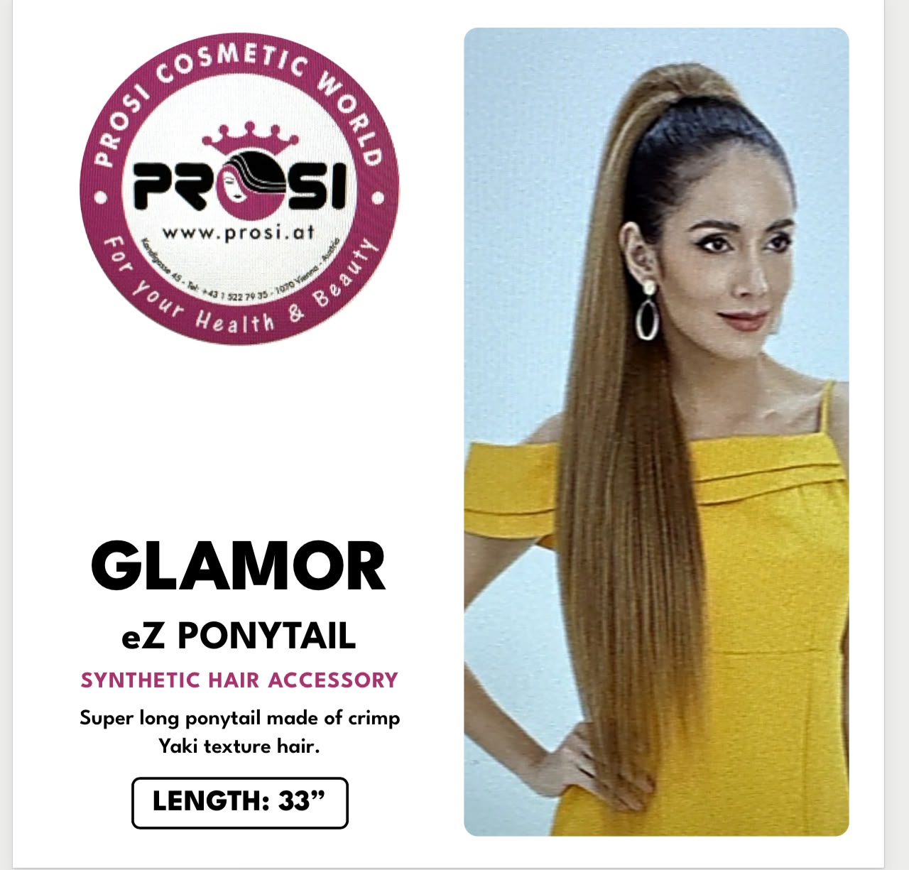 Sleek Hair EZ Ponytail Synthetic Glamour Pony-Color 1,1B,2,4