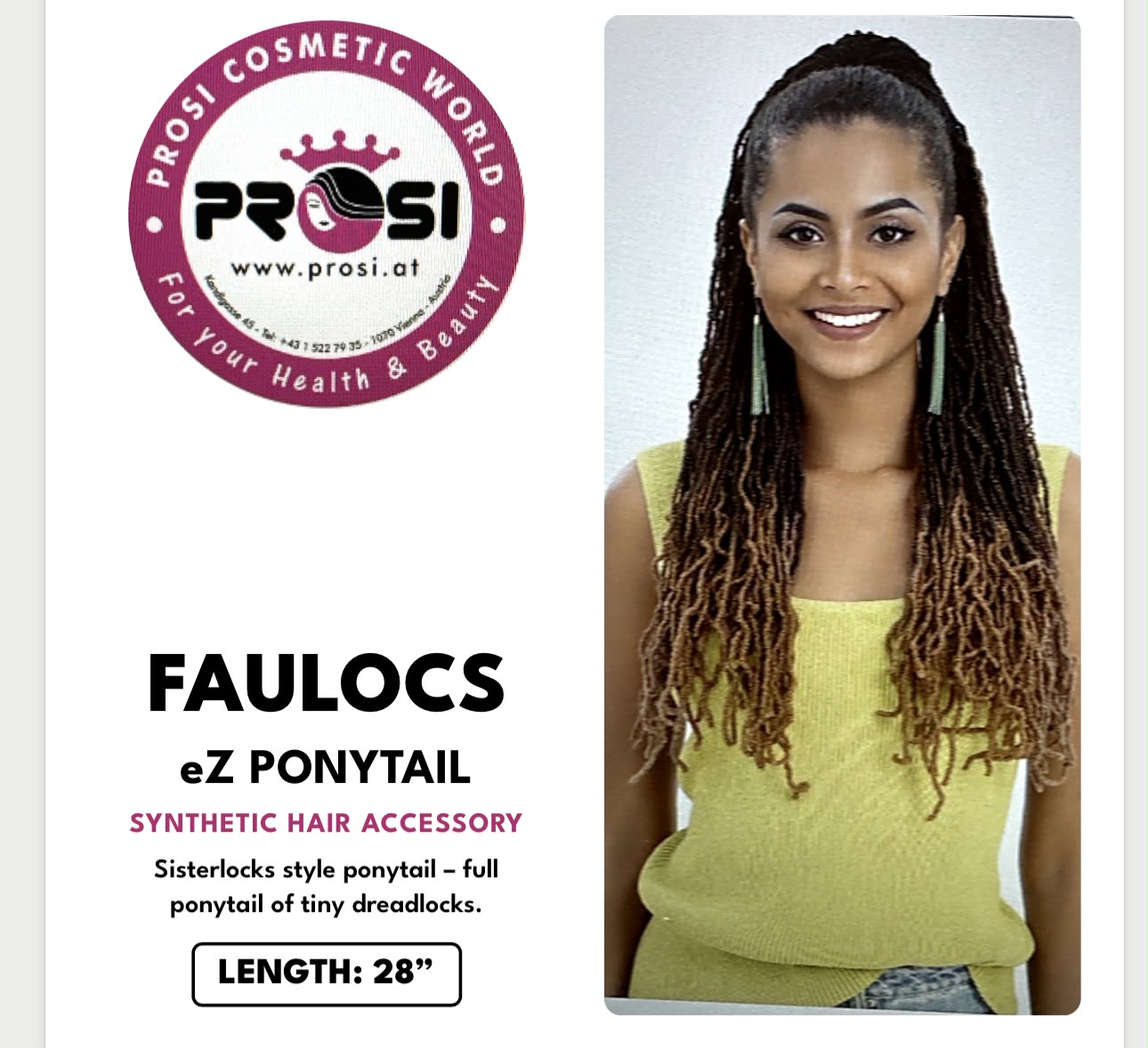 FAULOCS eZ PONYTAIL  COLS: 1, 1B, 2, 4, 613, TT1B/27, TT1B/30