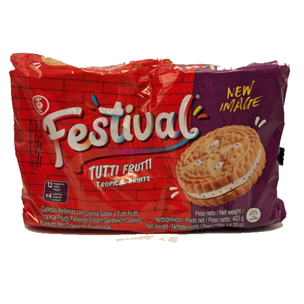 Festival Tutti Frutti tropical fruits biscuits 403g