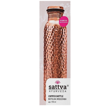 Sattva Ayurveda Copper Bottle 950ml (Hammered)