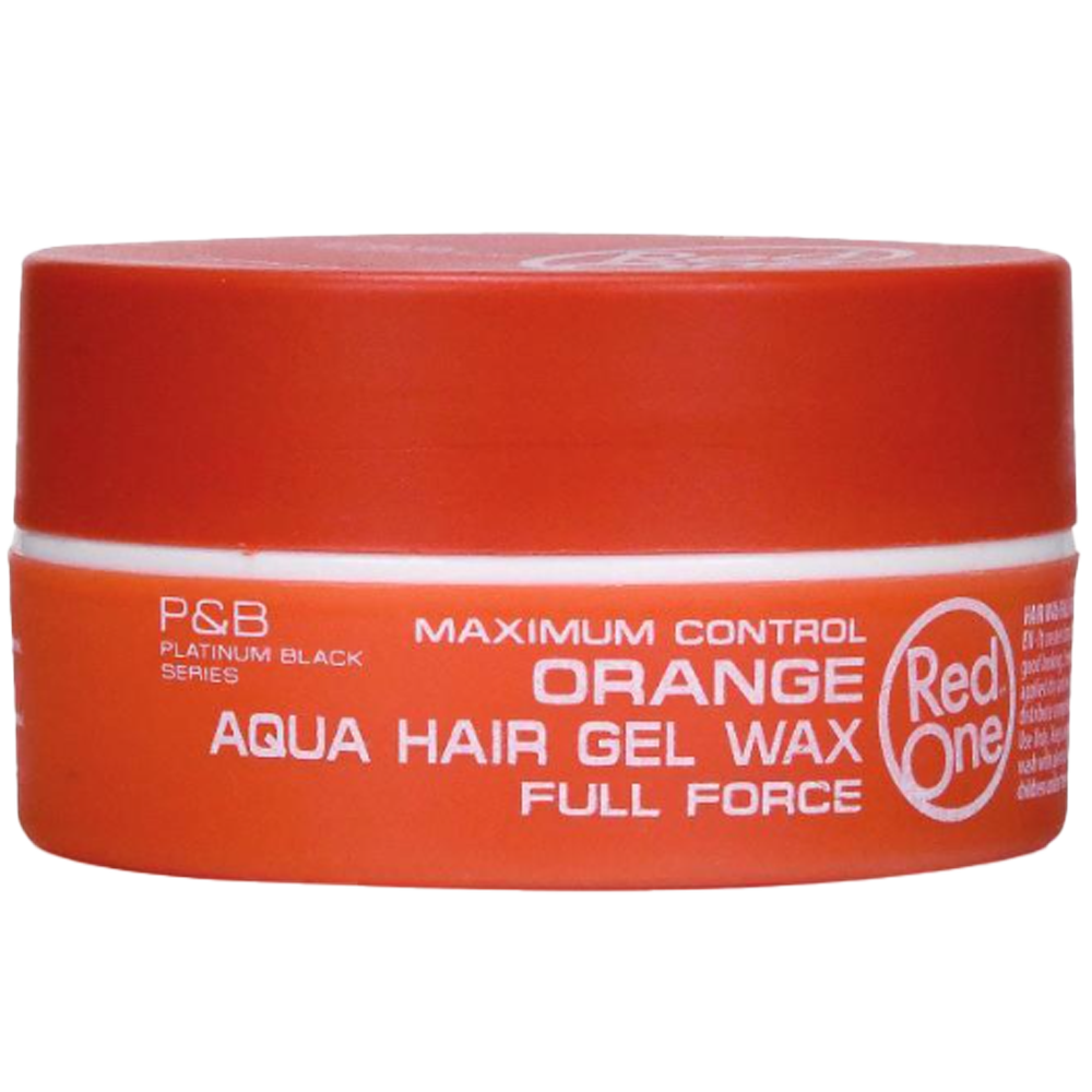 Red One Aqua Hair Gel Wax Orange 150ml