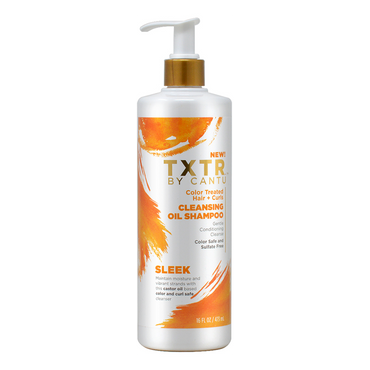 Cantu - TXTR Colour Treated Hair + Curls Sleek Cleansing Oil Shampoo 473ml