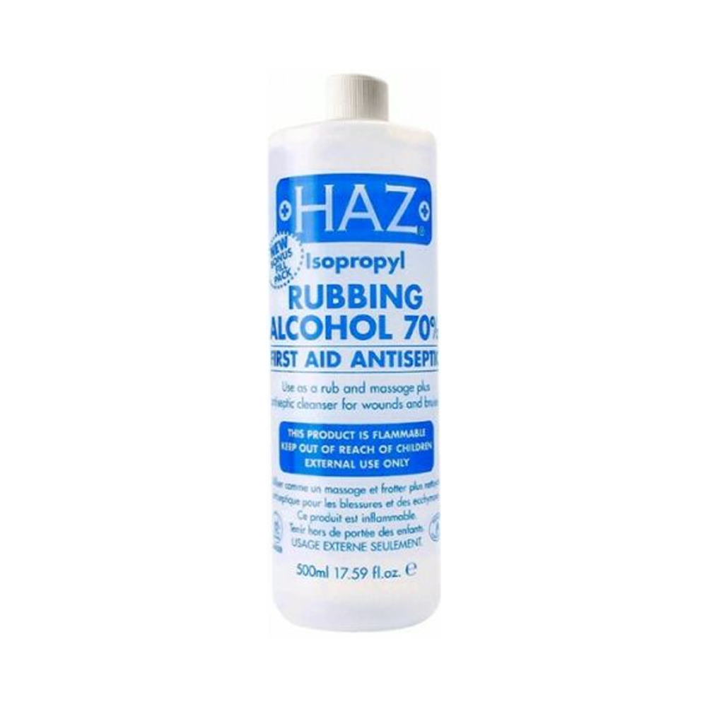 Haz - Isopropyl Rubbing Alcohol 70%, 500ml