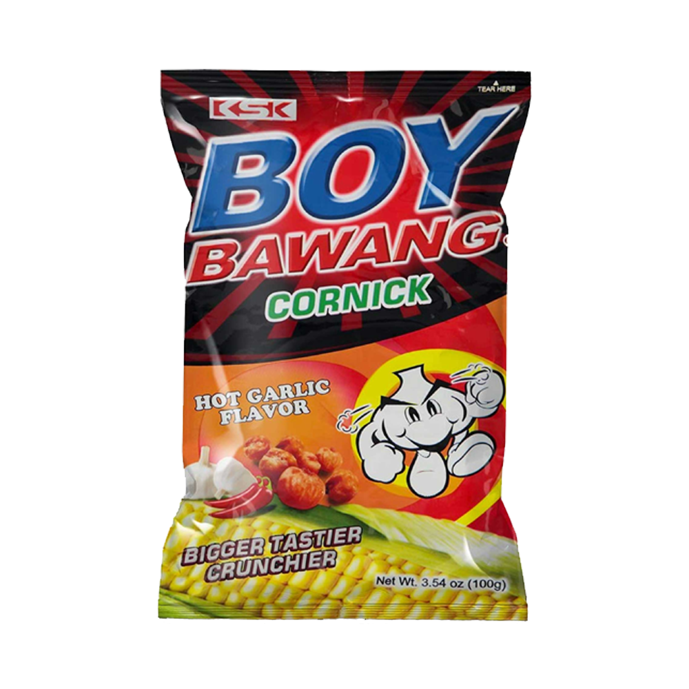 KSK - Boy Bawang Cornick (Hot Garlic Flavour) 100g