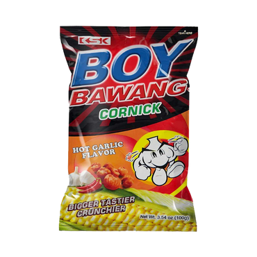 KSK - Boy Bawang Cornick (Hot Garlic Flavour) 100g