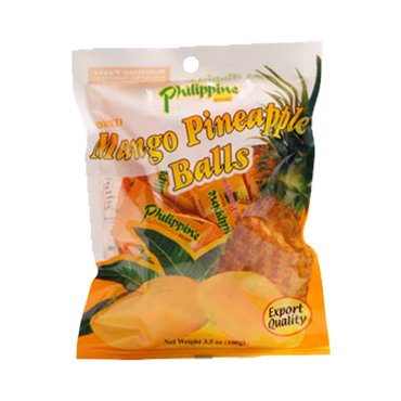 Philippine Brand - Dried Mango and Pineapple Balls 100g