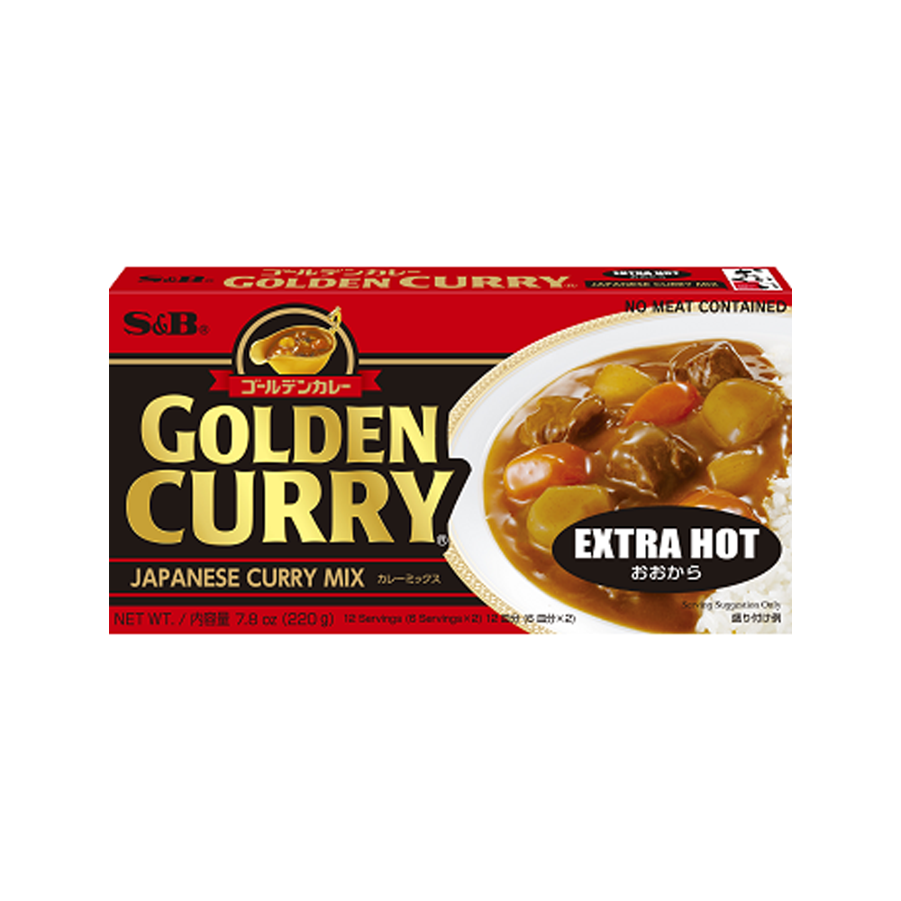 S&B - Japanese Curry Mix Extra Hot 220g