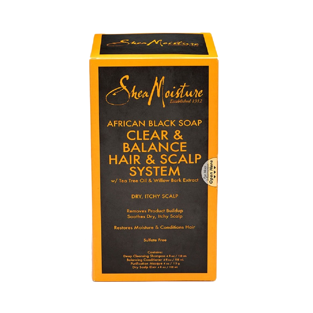 Shea Moisture - African Black Soap Clear Balance Hair & Scalp System